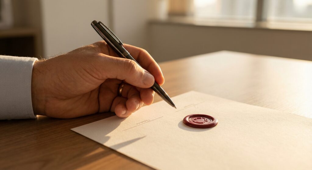 Banco de horas individual: Validade jurídica e riscos - ilustração de gestor de RH auditando contrato trabalhista