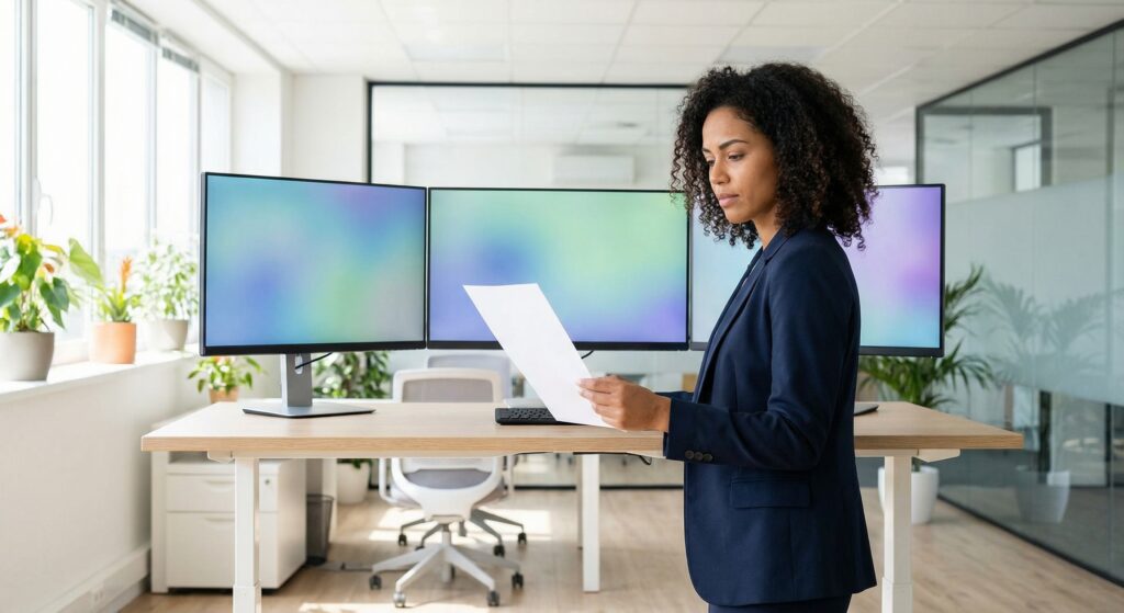 Cláusula de Não Aliciamento: Como Blindar sua Equipe - ilustração de gestor de RH auditando contrato trabalhista