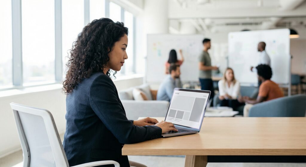 Cláusula de não concorrência: Guia prático de validade para o RH - ilustração de gestor de RH auditando contrato trabalhista