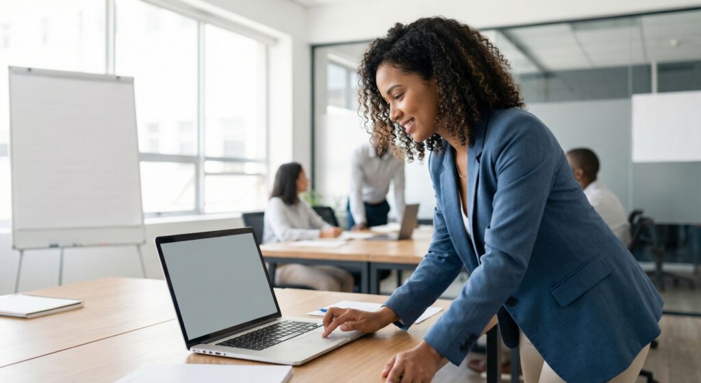 Cláusula de não concorrência: Guia prático para o RH - ilustração de gestor de RH auditando contrato trabalhista