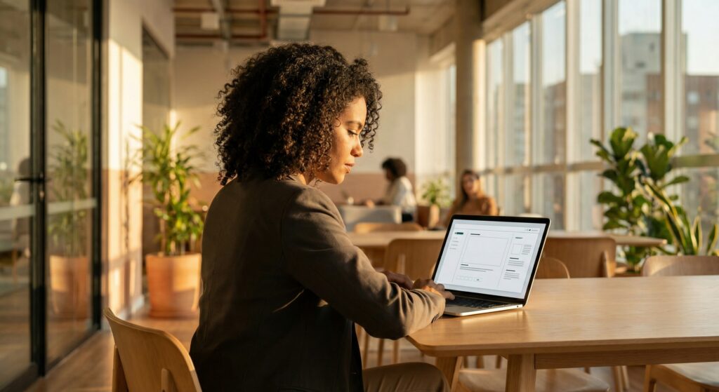 Cláusula de não concorrência: Guia prático para o RH - ilustração de gestor de RH auditando contrato trabalhista