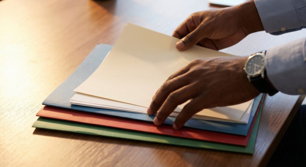 Propriedade Intelectual no Contrato de Trabalho: Como Blindar - ilustração de gestor de RH auditando contrato trabalhista