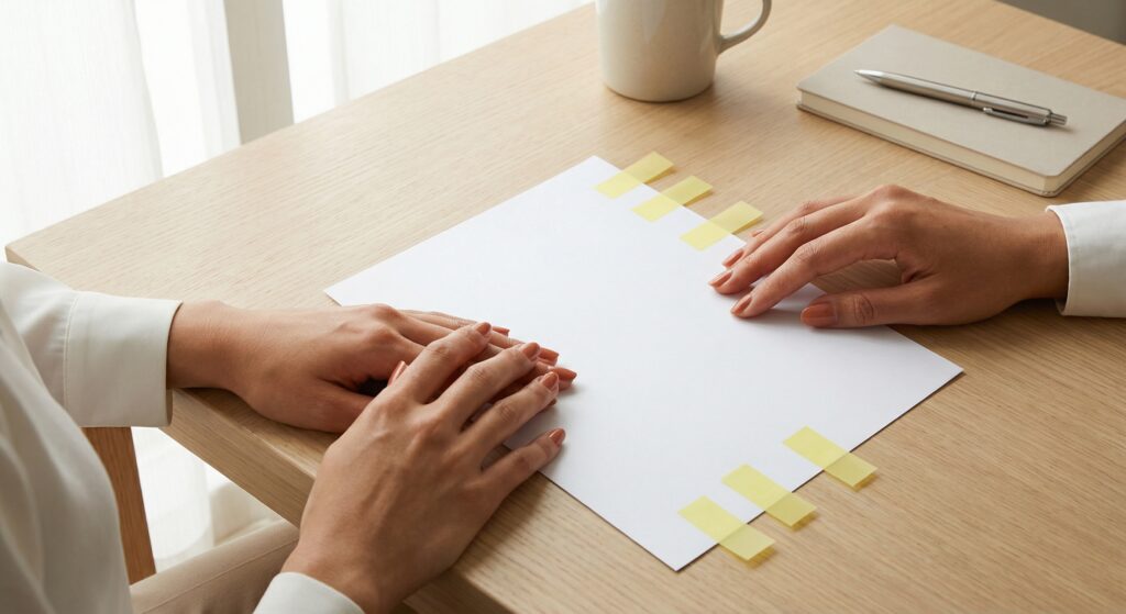 Validade da Cláusula de Não Concorrência: O Guia do RH - ilustração de gestor de RH auditando contrato trabalhista